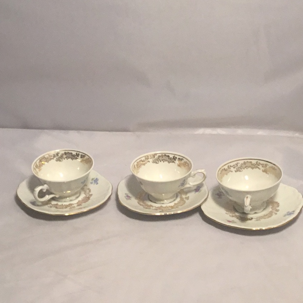 BAVARIA  SET OF 3 TEA CUPS